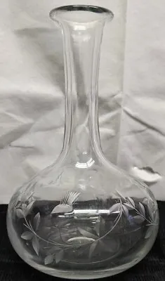 Buy Vintage Blown Glass Water Carafe Etched/Cut SCOTCH THISTLE Pattern 8  • 14.60£