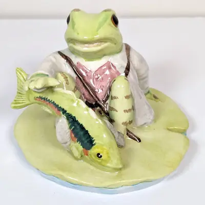 Buy Royal Doulton Beatrix Potter Jeremy Fisher Catches A Fish Frog Beswick England • 104.32£