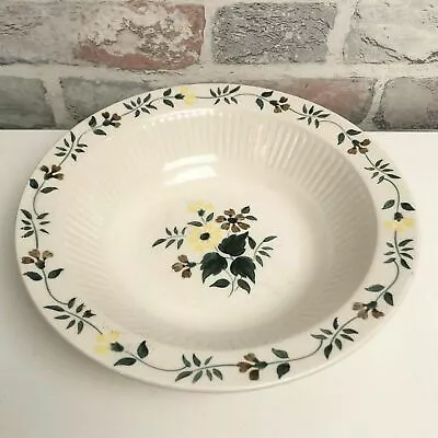 Buy Vintage Adams Pottery Microtex Real English Ironstone Bowl Floral Leaf Design  • 13.49£