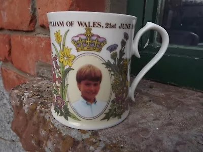 Buy 1992 AYNSLEY Fine Bone China Mug Commemorating Prince William 10th Birthday • 19.99£