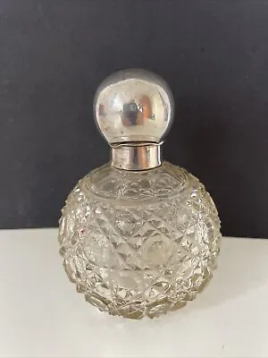 Buy Victorian Silver Cut Glass Scent Perfume Bottle  Hallmarked Rare Top 1867-1904 • 40£