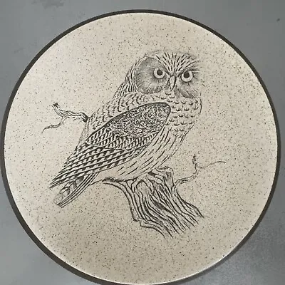 Buy Purbeck Pottery England Decorative Plate With Owl Picture  • 4£