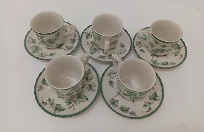 Buy 5x Vintage BHS Country Vine Tea Cups & Saucers Decorative Collectables PreOwned • 6.99£