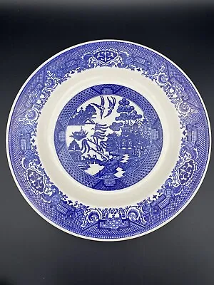 Buy Blue Willow Ware By Royal China 10” Dinner Plate Royal Ironstone Blue And White • 14.89£