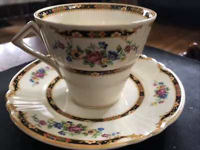 Buy Myott Staffordshire England  Cup And Saucer Floral • 20.79£