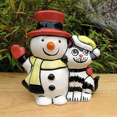 Buy Lorna Bailey Rare Prototype Christmas Friends Cat & Snowman Special Commission • 175£