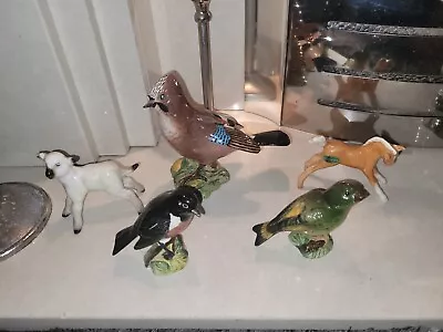 Buy Beswick Job Lot X 5 All Different  A/f Jay,stonechat,greenfinch Horse & Lamb • 15£