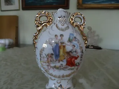 Buy  Vintage Bone China Beautiful Vase With Gilding And Miniature • 7£