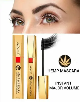 Buy HEMP Mascara INSTANT MAJOR VOLUME Eyelash Extension Waterproof Mascara MakeUp • 3.90£