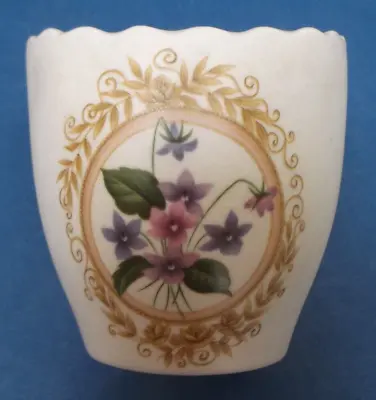 Buy 1980's Purbeck Ceramics Swanage Sm Cream Vase Scolloped Edge 8.7cm Tall • 8£
