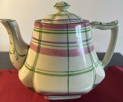 Buy Vintage 1920s? James Kent Small 14cmTeapot Cream, Pink & Green VG Condition • 20£