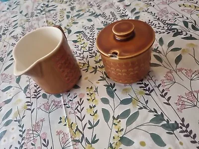 Buy Hornsea Pottery Saffron Milk Jug & Lidded Sugar Bowl From 1970's Nice Clean Cond • 9.99£