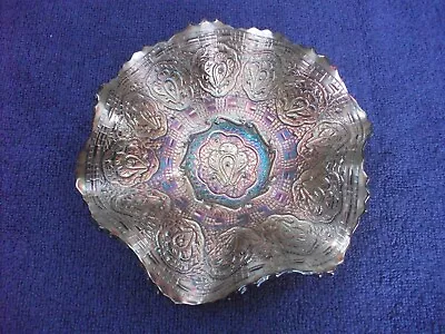 Buy Carnival Glass Fenton Nice Amethyst Persian Medallion 7  Ruffled Bowl • 19.99£