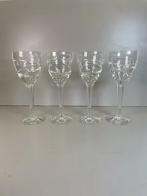 Buy 4 Jasper Conran Waterford Irish Crystal Large Wine Glasses - 'Aura' Design 9” • 195£