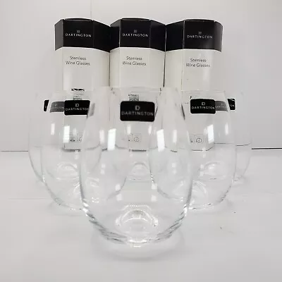 Buy Set Of 6 Dartington Solo Stemless Wine Glasses, England, Excellent Condition • 38.42£