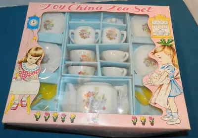 Buy VINTAGE TOY CHINA TEA SET - 17  Piece Set - MADE IN JAPAN - With BOX • 9.93£