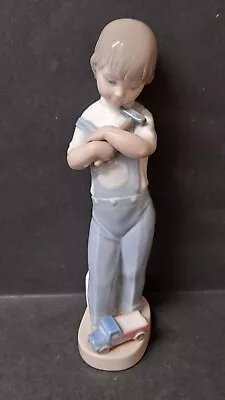 Buy Lladro Mechanic Boy Child With Hammer Truck Figurine #4897 • 25£