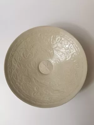 Buy Antique Chinese White Glazed Ding-ware Type Of  Mould Made Porcelain Plate • 160£