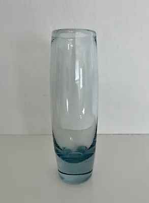 Buy Vintage Danish Classic 1961 Holmegaard Per Lutkin Vase #18121 In Light Blue • 71.93£