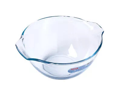 Buy Pyrex Tempered Glass Kitchen Mixing Bowls With Handle 2.5L - Transparent • 10.69£