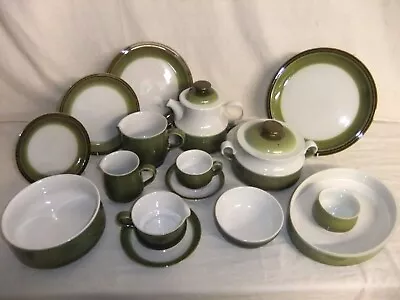 Buy Denby - Rochester - Vintage Green Pottery Stoneware Tableware - 1D5F • 4£