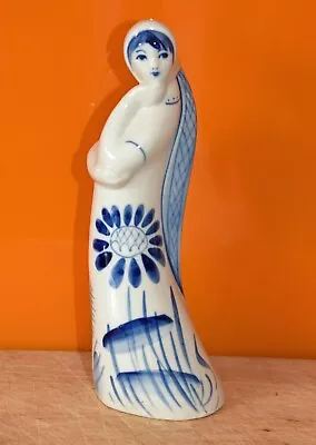 Buy Gzhel USSR Russian Porcelain Lady Figure 22cms High • 8£