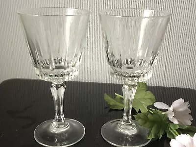 Buy Retro Luminarc French Red Wine Glasses Goblets PAIR Of Clear Glassware Cup140ml  • 5£