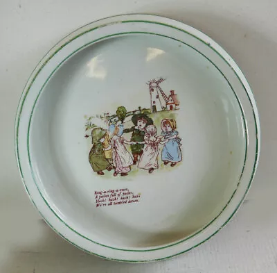 Buy Antique / Vintage Nursery Ware Baby / Childs Bowl / Plate. Kate Greenaway • 30£