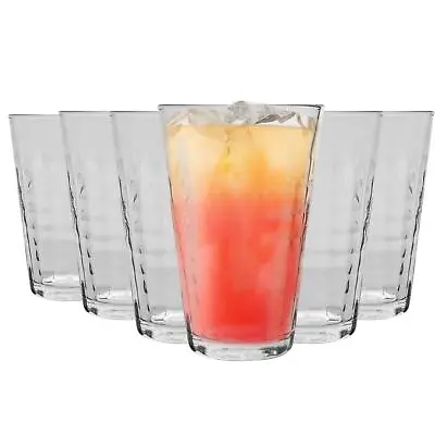 Buy Duralex Prisme Highball Cocktail Glasses Tumblers Set 330ml X6 • 19£