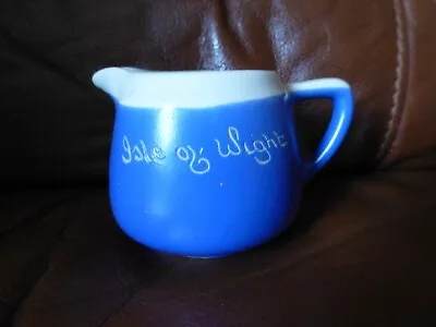 Buy Large Vintage Blue Devon Ware Isle Of Wight Jug • 2.50£