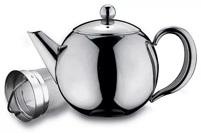 Buy Rondeo Stainless Steel 0.5L 17oz Tea Pot With Infuser Non Drip Dishwasher Safe • 19.50£