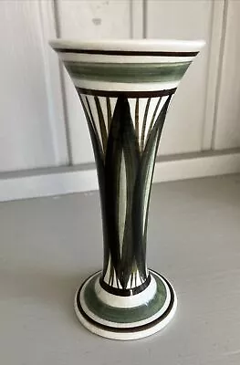 Buy Jersey Pottery Fluted Bud Vase 15cm Greens • 10£