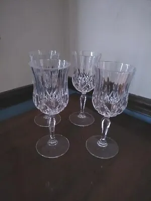 Buy 7.5  Gorgeous Crystal Quality Set Of Four 4 Iced Tea Water Wine Glasses Tall • 33.07£