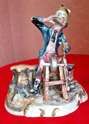 Buy Large Capodimonte Figure The Knife Sharpener . 12 Inches Tall. • 12£