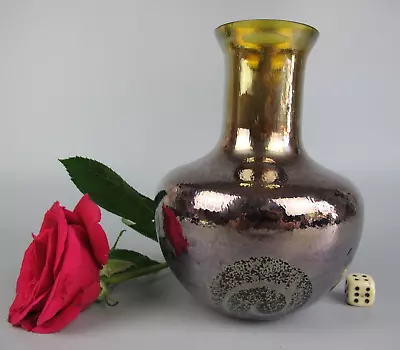 Buy Caithness Vase: Alchemy Gold. Helen MacDonald. Studio Art Glass Iridescent 6.25  • 25.99£