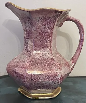 Buy Govancraft Pink Lustre Hexagonal Jug/ Pitcher Glasgow Art Pottery 1940’s • 19.95£