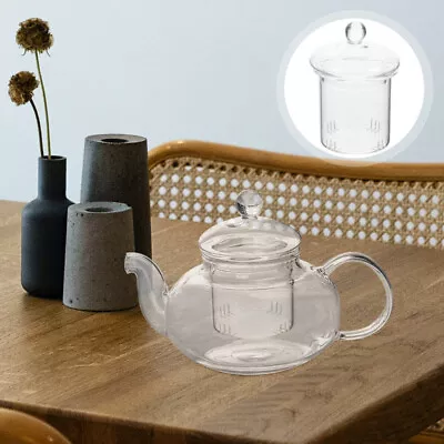 Buy Teapot Infuser Set Loose Tea Steeper Strainer Transparent Detachable-RL • 8.87£