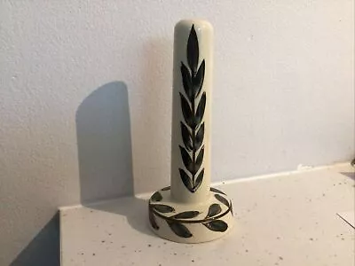 Buy Rare Jersey Pottery Candle Holder With Spring Push Up 7.5 Inch • 3.99£