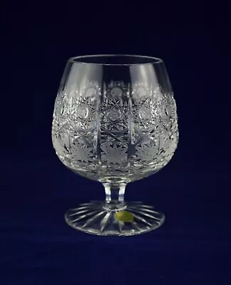 Buy Bohemia / Bohemian Crystal  QUEENS LACE  Brandy Glass - 10.3cms (4-1/8”) Tall • 19.50£