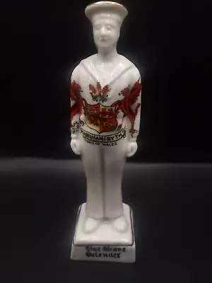 Buy Crested China WW1 - ARMS OF WALES Crest - Our Brave Defender,  Sailor - Clarence • 20£