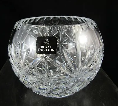Buy Royal Doulton  - Glass Crystal  - Rose Bowl- 13 Cm Diameter • 9.99£