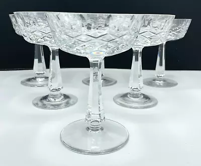 Buy Galway Irish Cut Crystal Clifden Set Of 6 Champagne Sherbet Cocktail Glasses 5  • 53.29£