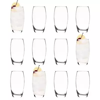 Buy 12x LAV Empire Highball Glasses Tall Glass Water Drinking Tumblers Set 510ml • 18£