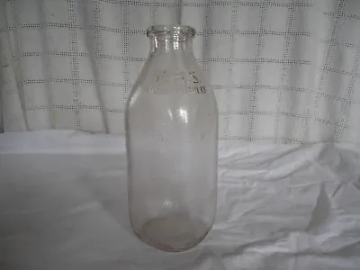 Buy M.B.S. Indianapolis Glass Cream Milk  Bottle One Quart • 17.60£