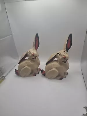 Buy Vintage Ceramic Sylvac Pair Rabbits Ornaments Made In England • 47£