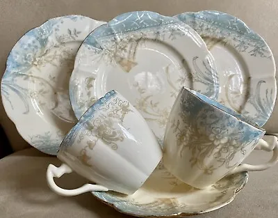 Buy Wileman & Co Foley China Cups Saucer Plates 5025 Rare Antique • 101.57£