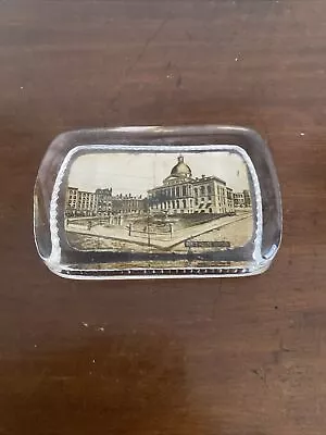 Buy Antique Paperweight Showing Statehouse Boston • 20£
