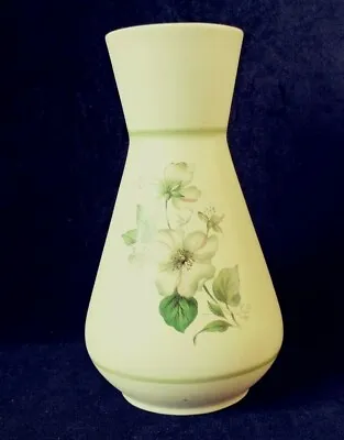Buy Cinque Ports Pottery The Monastery Rye Vase  Soft Green Floral  22cm • 6£