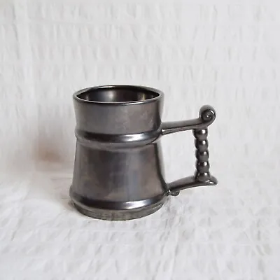 Buy Prinknash Pottery Mug Tankard, Small Pewter Grey Metallic Glaze 10cm • 8£