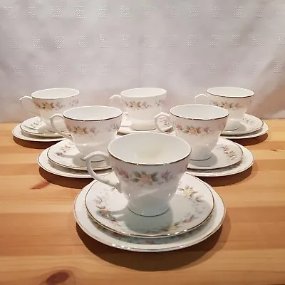 Buy Mayfair Bone China Tea Set 6 Cups, Saucers And Side Plates • 30£